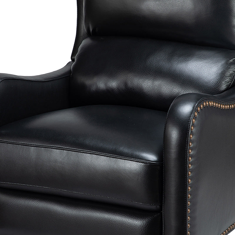 Deliat Genuine Leather Recliner Chair - Premium Comfort for Living Room, Home Theater & Office - Adjustable Footrest & Lumbar Support - Brown PU Leather Sofa for Relaxation & Entertainment