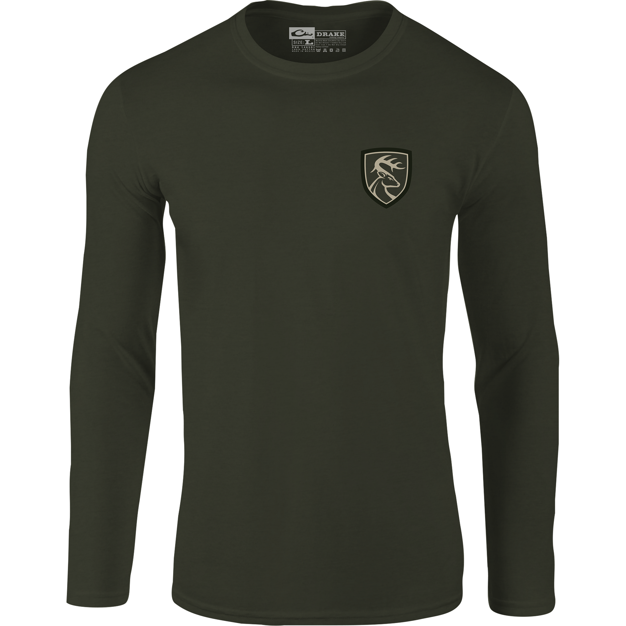 Original Bottomland Camo Long Sleeve T-Shirt for Men - Hunting & Outdoor Adventure Apparel - Durable Comfort Fit for Camping, Hiking & Casual Wear