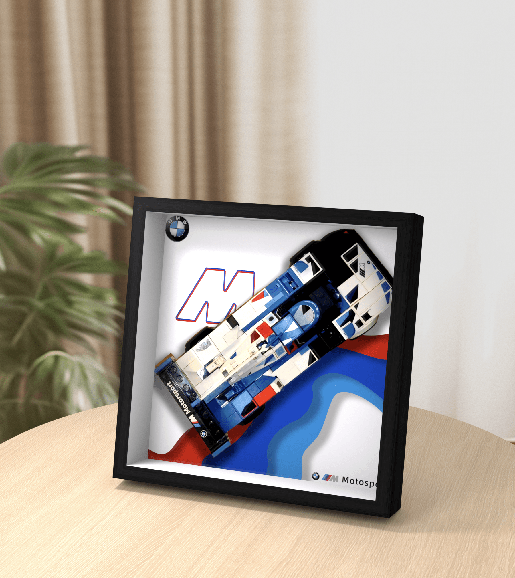 Lego Speed Champions BMW 76922 Display Car Frame - Premium Showcase Stand for Lego Sets - Perfect for Home Decor, Office Display & Collector Showcases