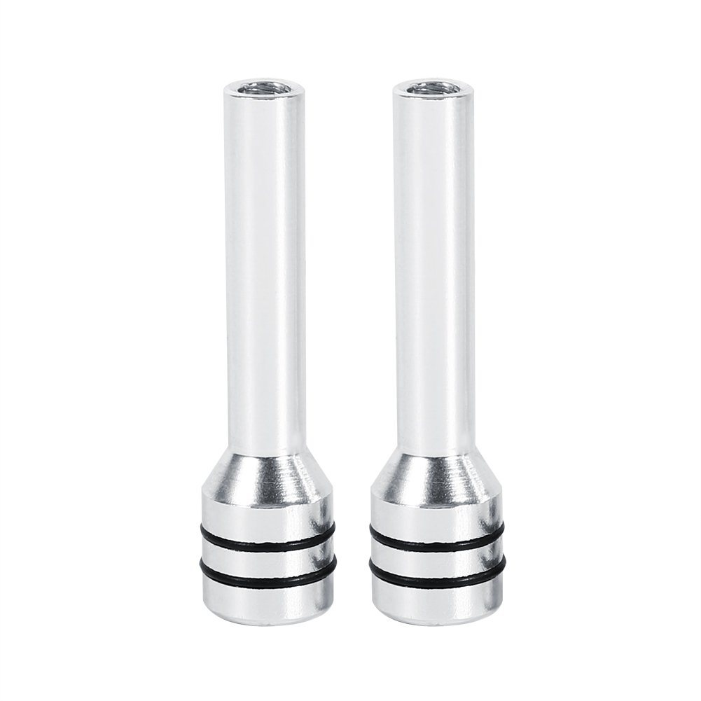 Universal Aluminum Car Door Lock Knobs (2Pcs) - Interior Lock Knob Pins Cover for Car, SUV, Truck - Durable & Stylish Silver Finish - Perfect for Vehicle Security & Door Handle Protection