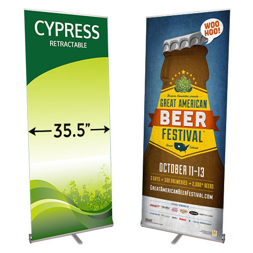 CYPRESS Retractable Banner Stand 35.5