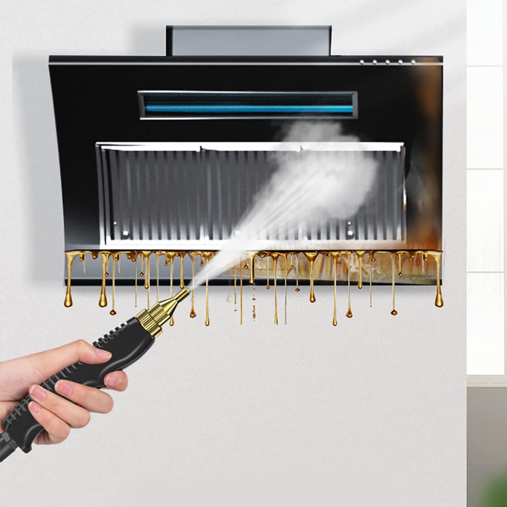 2500W Handheld Steam Cleaner for Home & Car - Fast Heating, 3 Brush Heads
