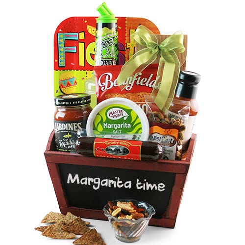 Premium Margarita Gift Basket Set - Perfect for Parties, Celebrations & Gifts | Includes Cocktail Glasses, Mix & Accessories