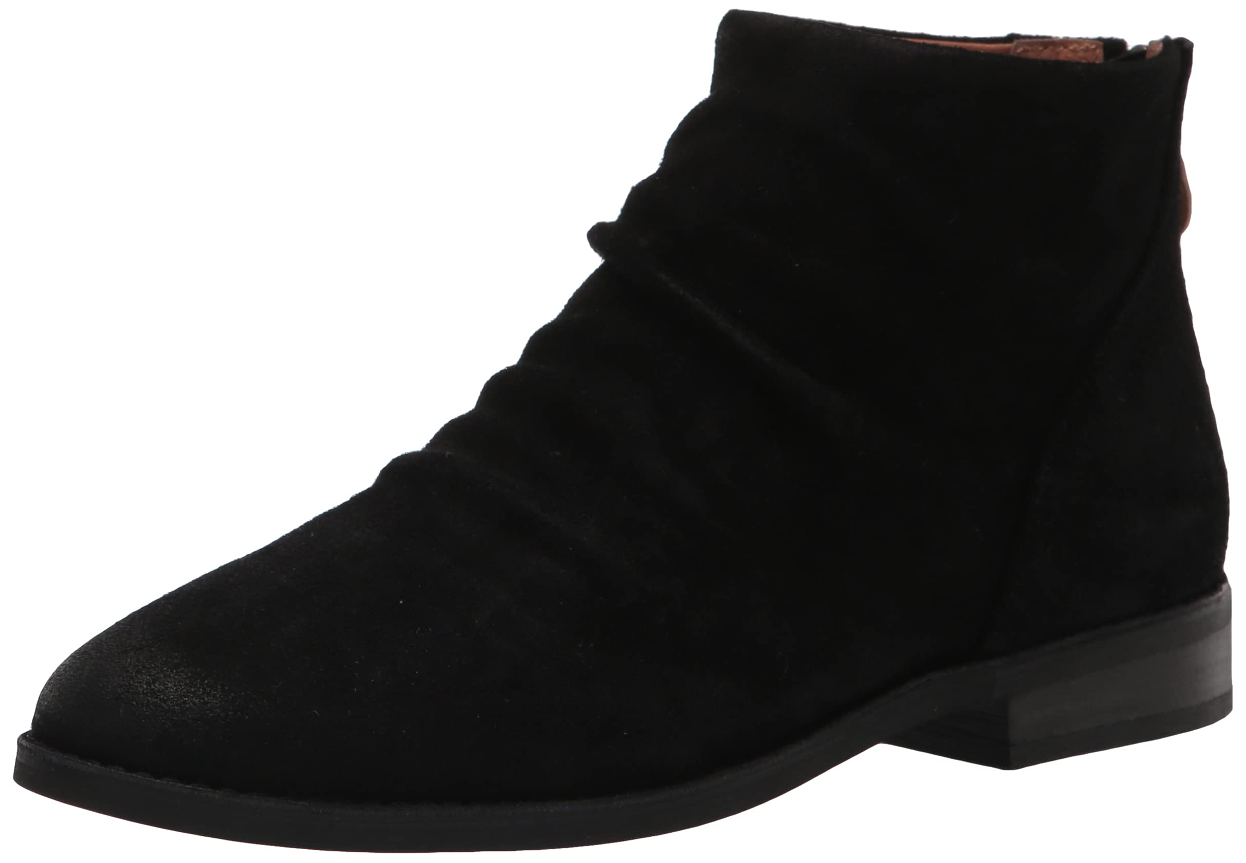 Gentle Souls by Kenneth Cole Women's Emma Zip Ankle Boots - Black Leather Casual Shoes Size 5 | Comfortable & Stylish for Work, Travel & Everyday Wear