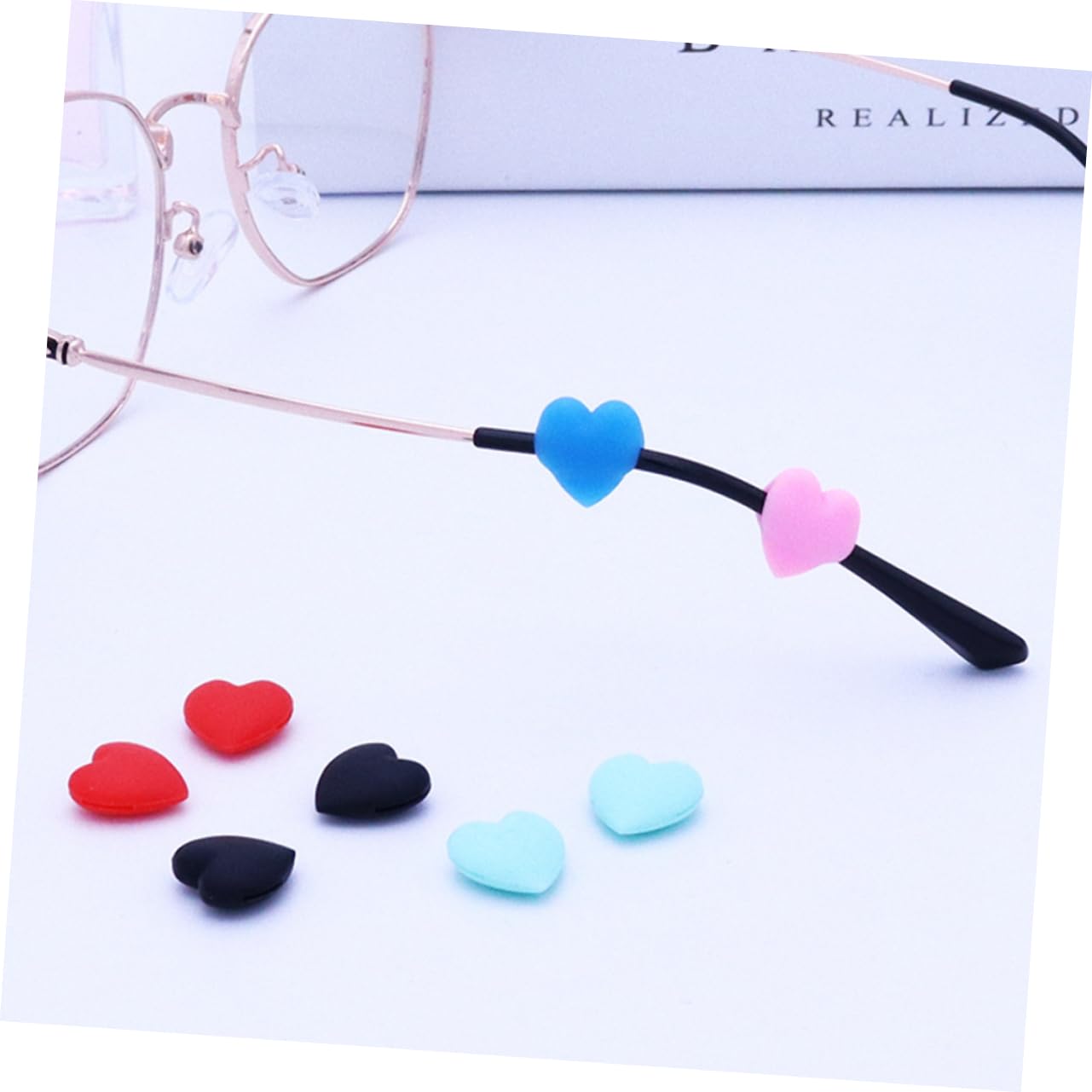 SEWOART 15 Pairs Anti-Slip Glasses Cover - Non-Slip Eyeglass Holder, Ear Pads, Silicone Nose Pads for Secure Fit - Perfect for Reading, Driving, Sports & Daily Use (Black)
