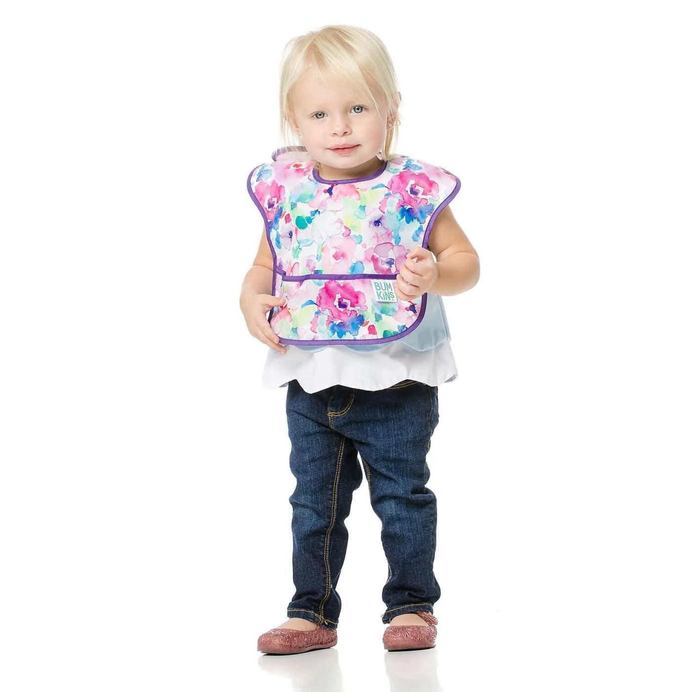 Bumkins SuperBib 3-Pack - Waterproof Baby Bibs for Messy Eaters | Wild & Free Design | Ideal for Feeding, Weaning & Toddler Mealtime