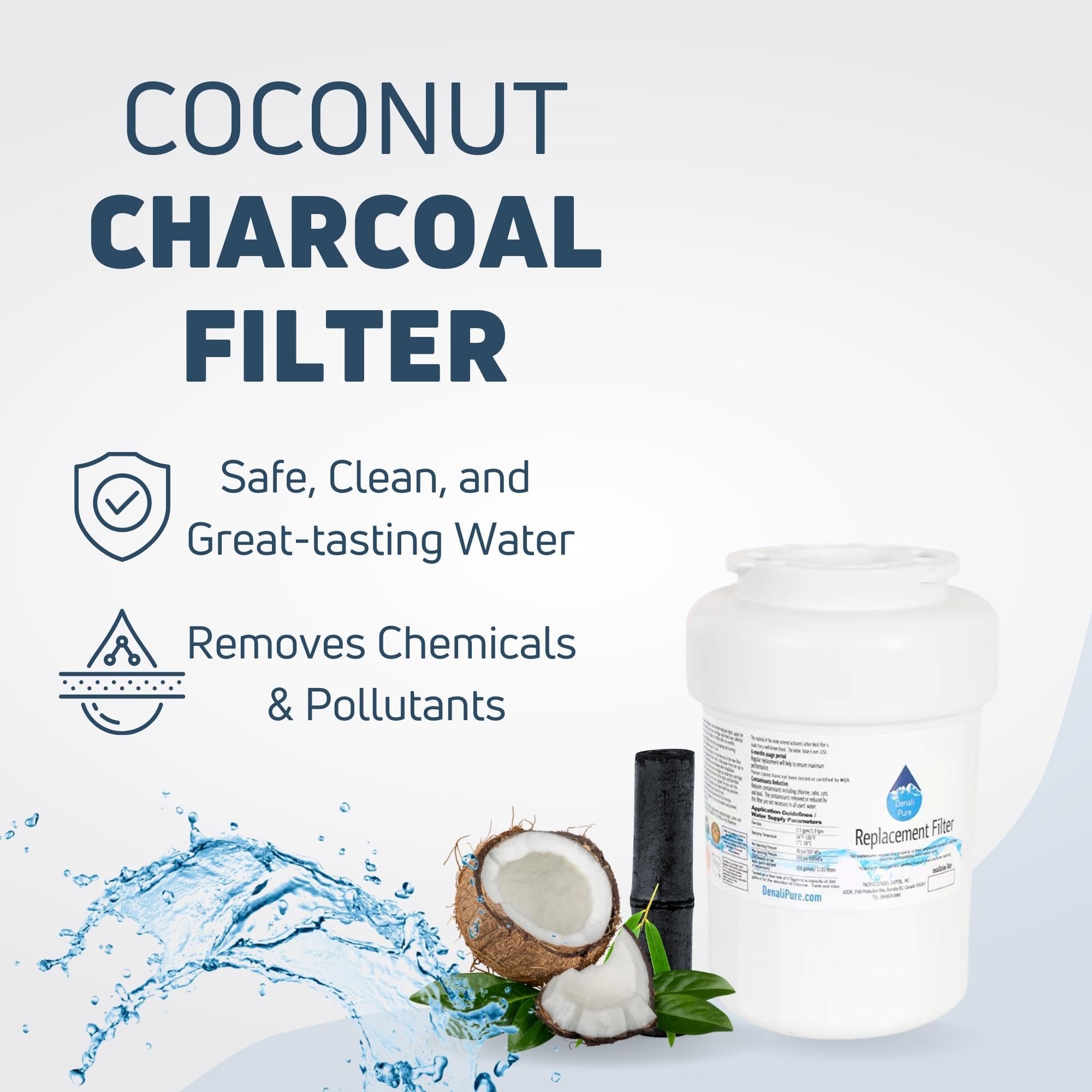 2-Pack GE TFX22ZPDACC Refrigerator Water Filter Replacement - Compatible with GE MWF & MWFP Fridge Water Filters | Improves Taste & Reduces Contaminants | Perfect for Clean Drinking Water & Ice Making