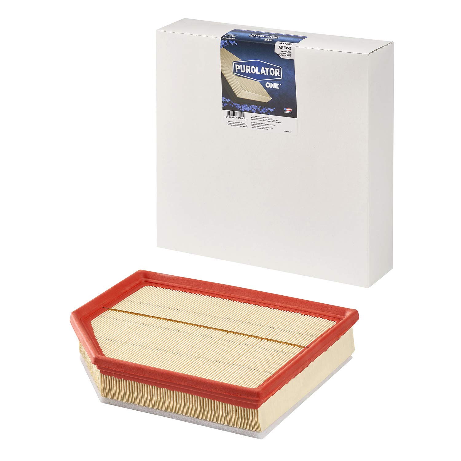 PurolatorONE Advanced Engine Air Filter A51352 - High Performance Car Air Filter for Improved Engine Protection & Fuel Efficiency | Perfect for Sedans, SUVs & Trucks