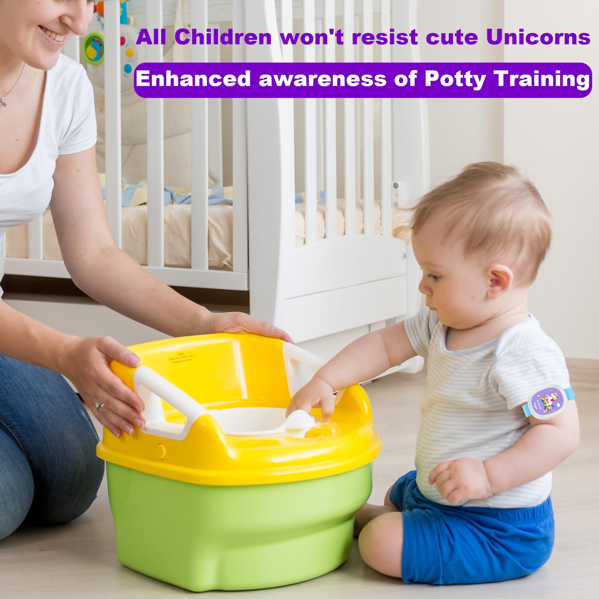 Rechargeable Unicorn Potty Training Watch for Toddlers - 5 Fun Music Tunes & Adjustable Timer - Ideal for Toilet Training Kids Ages 2-5 - Perfect for Daycare, Home Use & Travel