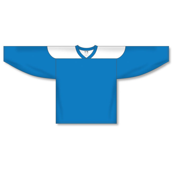 Custom Pro Blue/White 6100 Athletic Knit Jersey - Breathable Performance Sports Shirt for Football, Basketball & Team Training