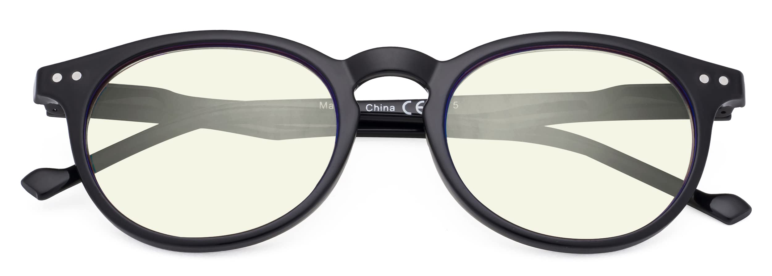 CessBlu Women's Blue Light Blocking Computer Glasses - Round Oval Frame for Reading & Screen Use - Anti Eye Strain for Office, Gaming & Online Work