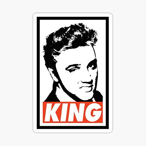 Elvis Sticker Decals - Premium Vinyl Graphic Stickers for Cars, Trucks, Laptops, Walls & Windows - Waterproof & Durable for Outdoor & Indoor Use - Perfect for Personalizing Vehicles, Electronics & Home Decor