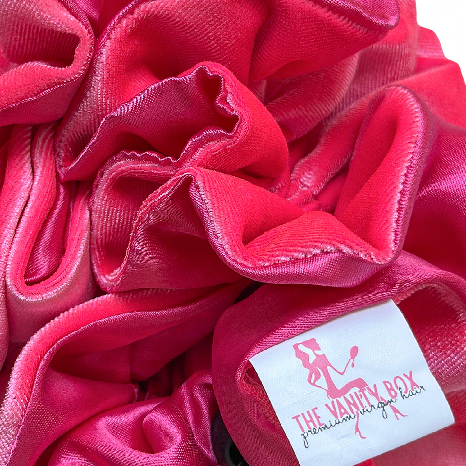 Vanity Cloud Bonnet Fuchsia - Elegant Women's Hair Bonnet for Night & Travel | Soft Satin Sleep Cap for Curly & Natural Hair Protection
