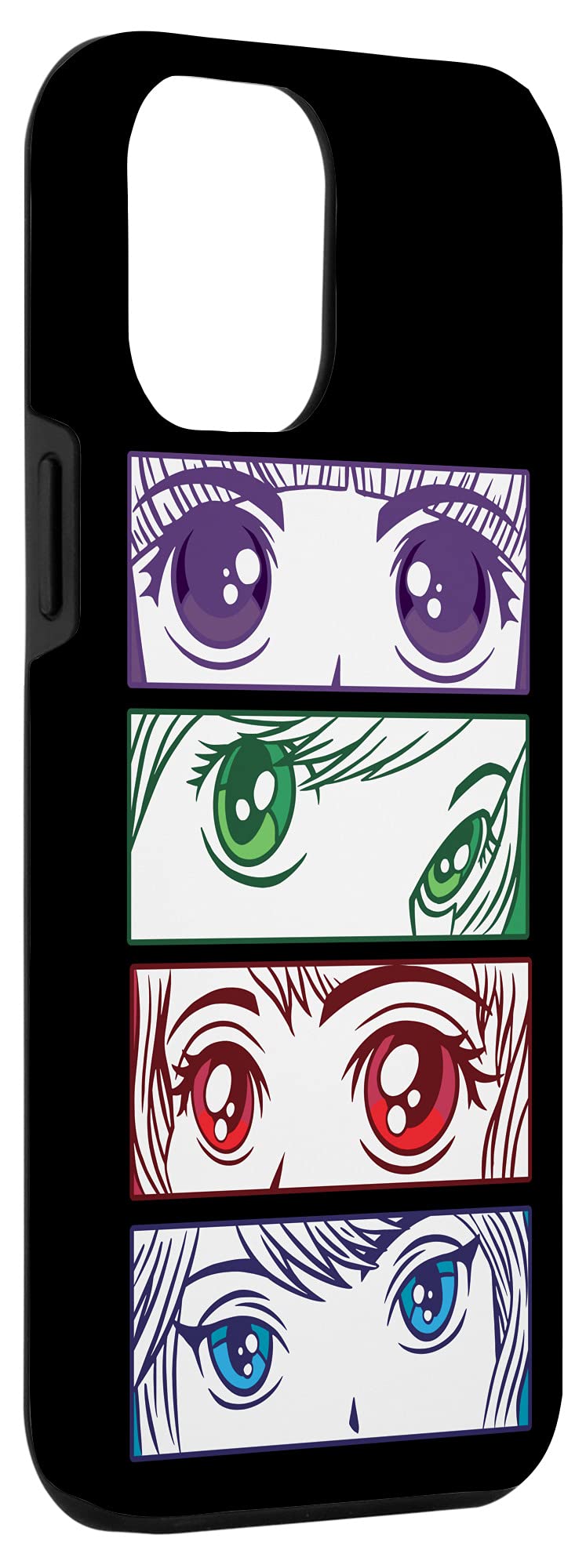 iPhone 12 Pro Max Anime Girl Waifu Phone Case - Cute Anime Eyes Design - Shockproof Protective Cover for iPhone 12 Pro Max - Perfect for Anime Fans, Cosplay Events & Daily Use