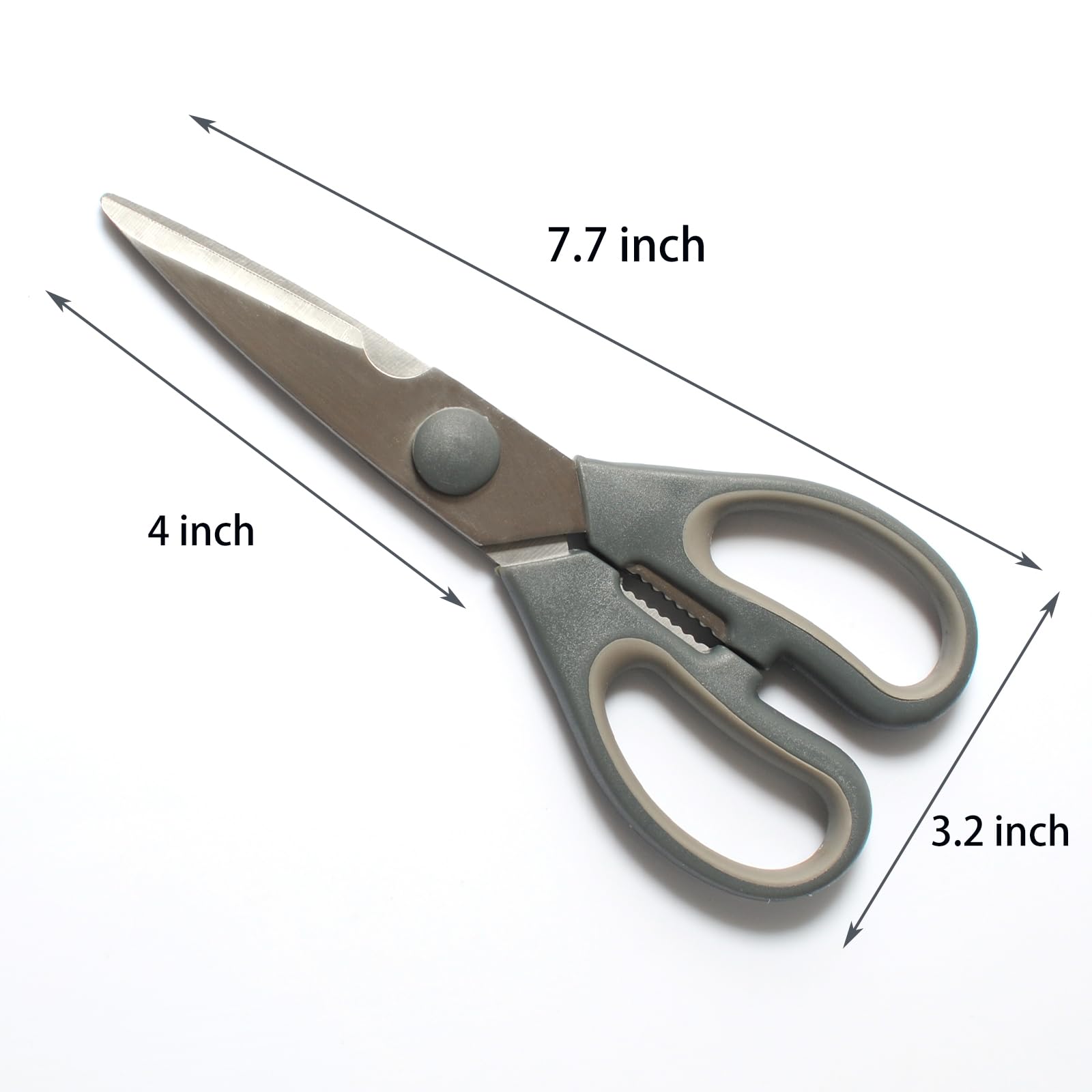 Heavy Duty Kitchen Shears - Dishwasher Safe All-Purpose Food Scissors for Cutting Meat, Vegetables, Fish - Sharp, Come-Apart Design - Perfect for Meal Prep, Cooking, and Butchering