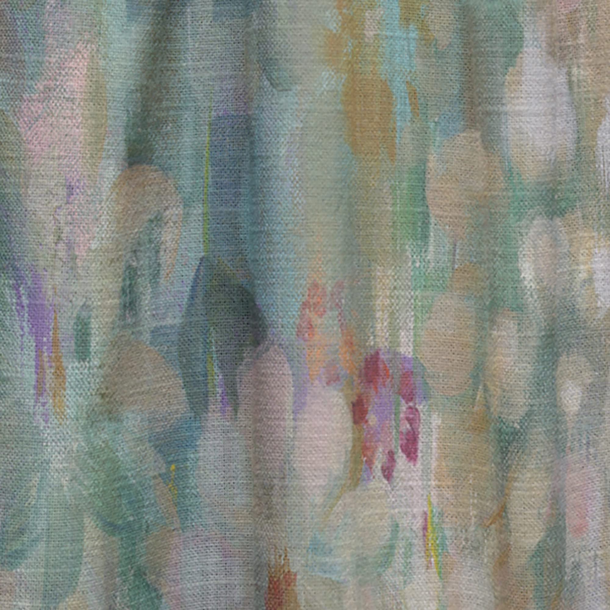 DesignQ 'Flower Shower III' Thermal Insulated Curtains - 52x120 Inch Single Panel for Bedroom & Living Room - Blackout Drapes for Home Decor, Privacy & Temperature Control
