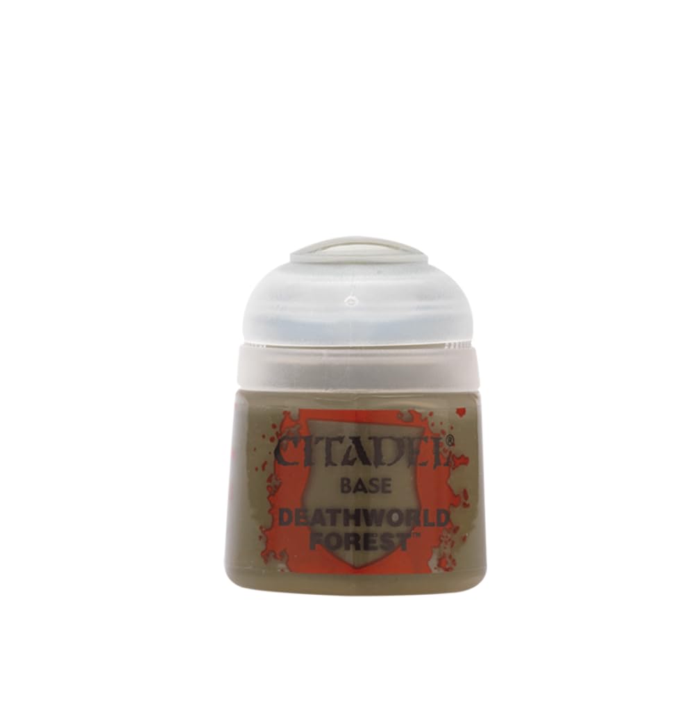Games Workshop Citadel Base Paint - Deathworld Forest Acrylic Paint for Miniatures & Warhammer Models - Perfect for Terrain, Bases & Tabletop Gaming Scenes