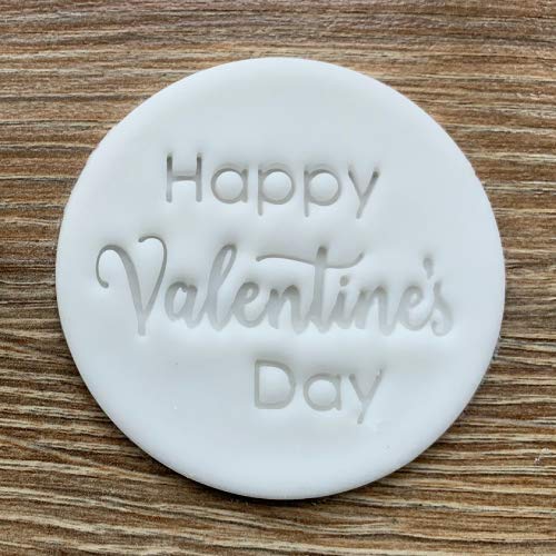 Valentine's Day Fondant Embosser & Cookie Stamp - Heart-Shaped Baking Tool for Icing, Frosting, Biscuit Decorating - Perfect for Romantic Cookies, Cupcakes & DIY Valentine's Gifts