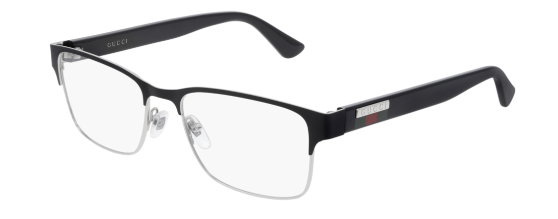 Gucci GG 0750O 001 Black Rectangle Unisex Eyeglasses - Stylish Designer Glasses for Men & Women - Perfect for Work, Reading & Fashion Accessories