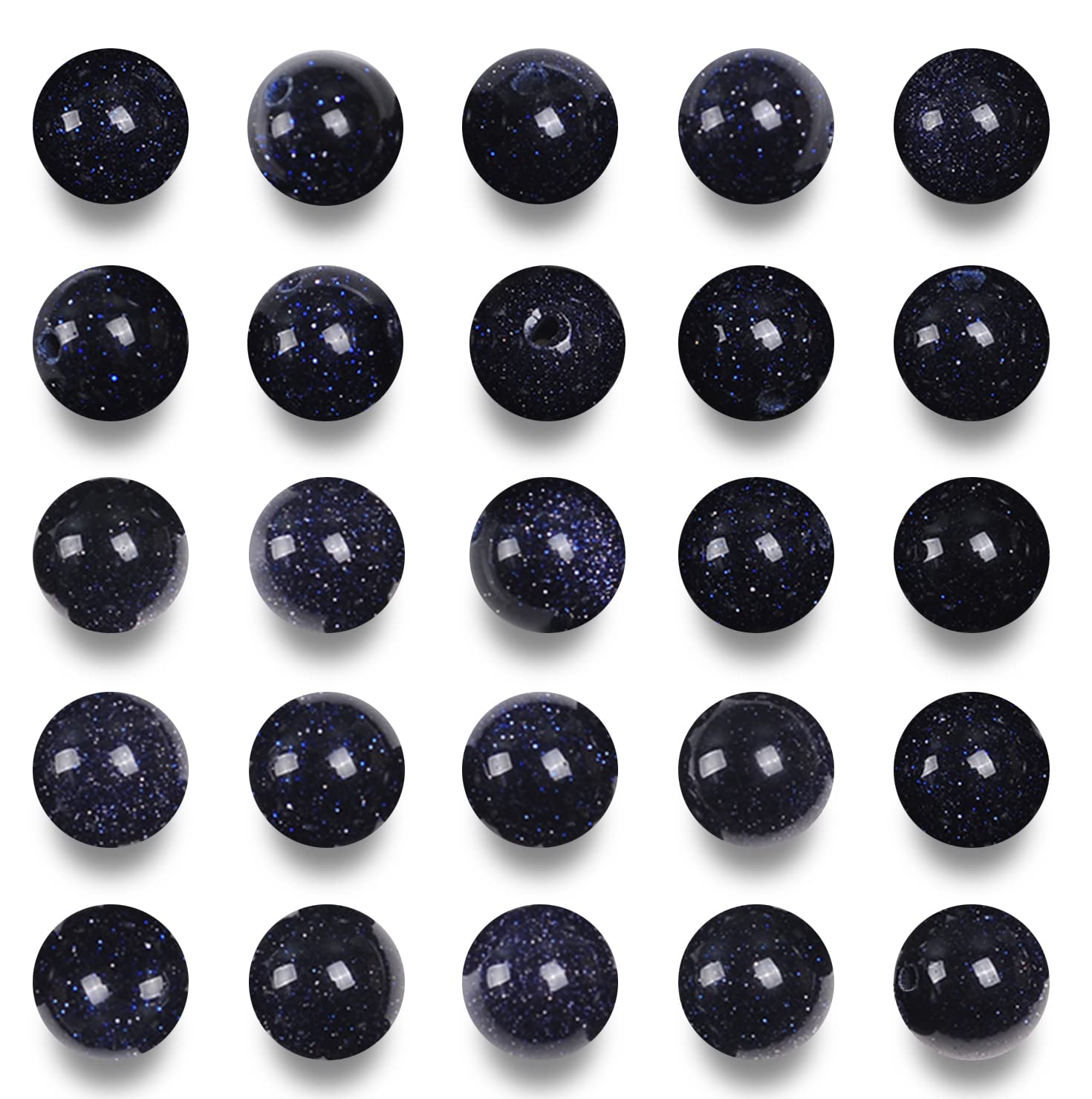 6mm Round Blue Sand Jasper Stone Beads - 60pcs Strand for DIY Jewelry Making, Bracelets, Necklaces & Craft Projects - Natural Gemstone Beads for Boho, Handmade & Healing Jewelry Designs