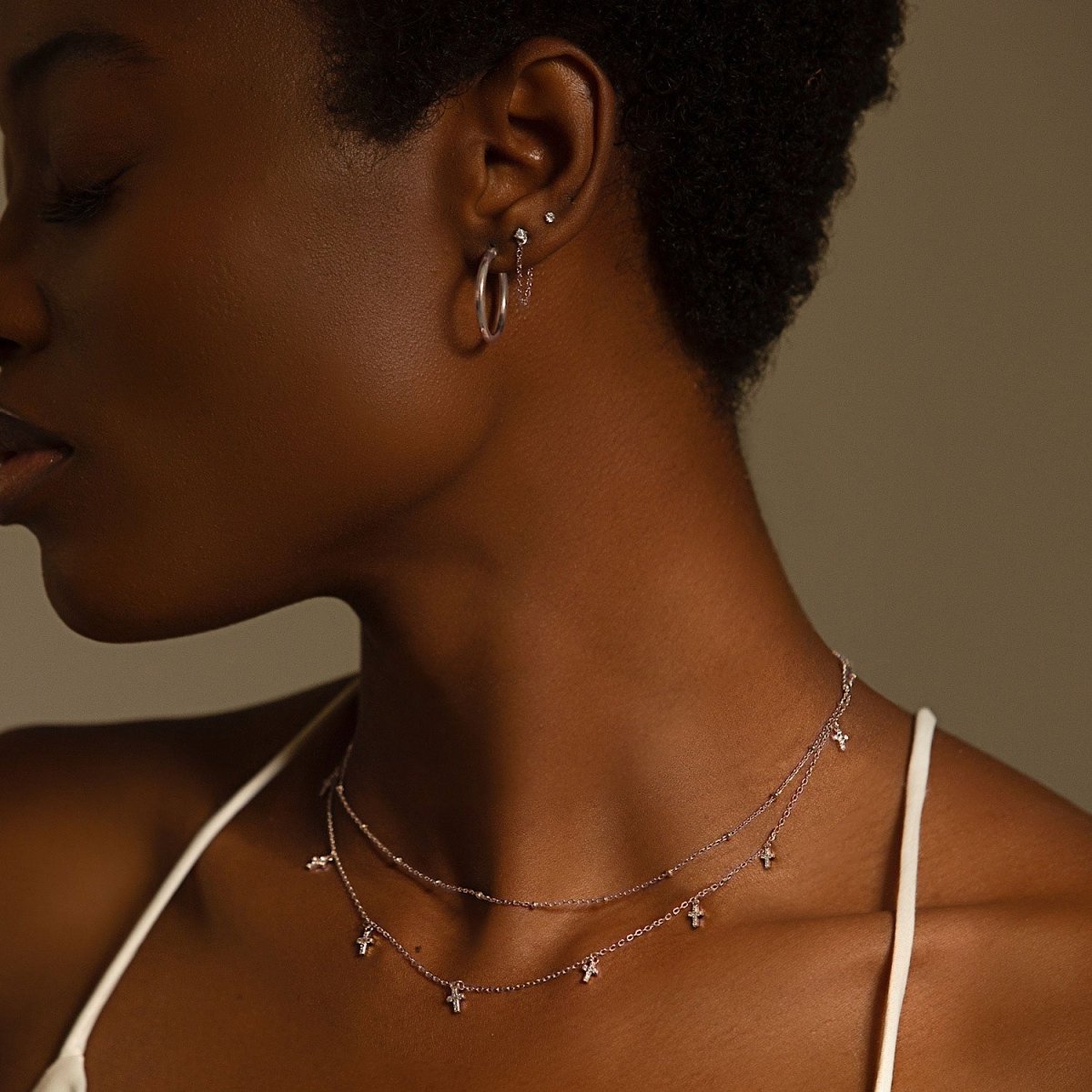 Elegant Beaded Chain Choker Necklace for Women - Trendy Layered Boho Jewelry for Parties, Weddings & Everyday Wear