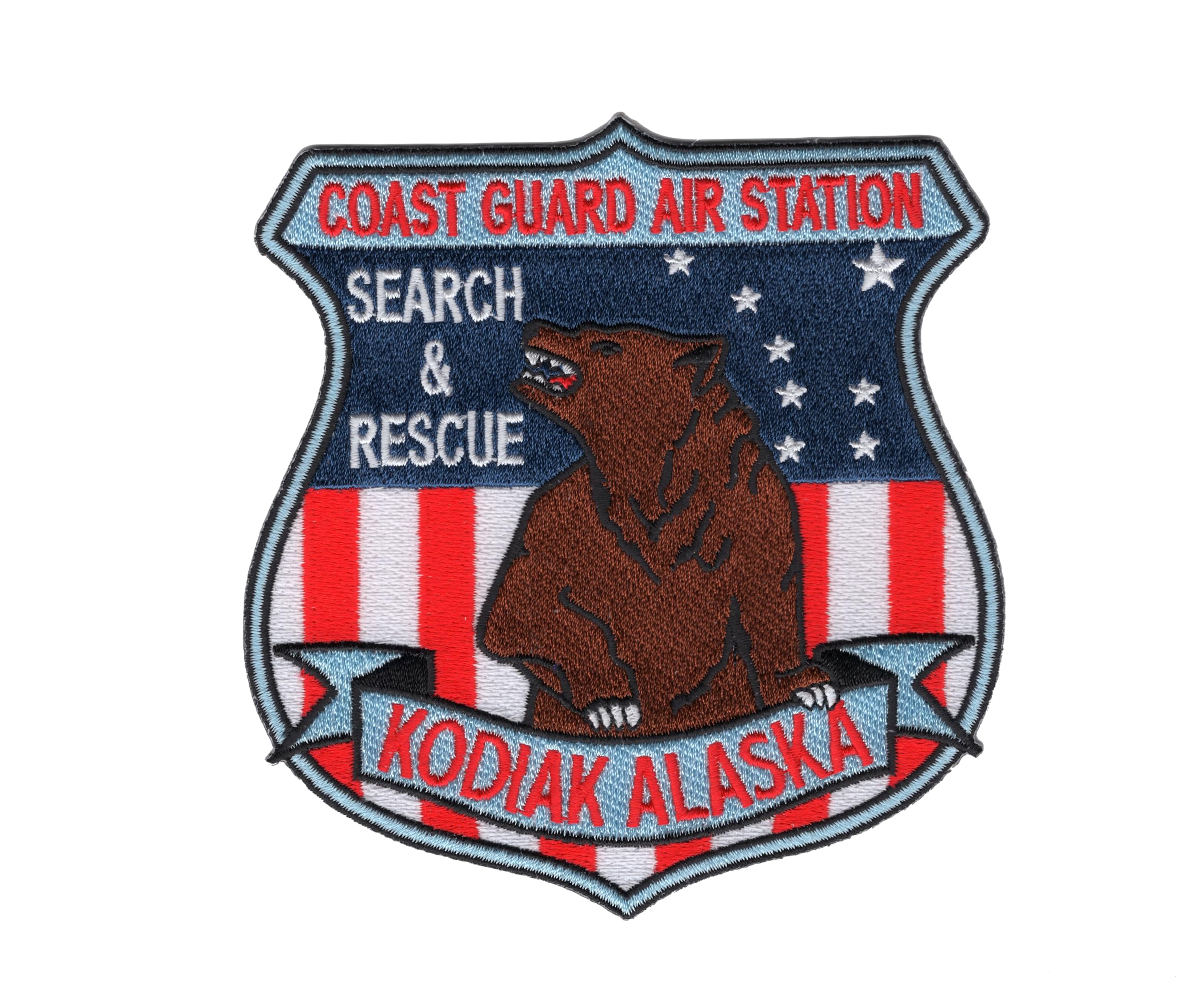 CG Air Station Kodiak Alaska Patch - Embroidered Military Morale Patch for Coast Guard Collectors | Perfect for Jackets, Hats & Backpacks