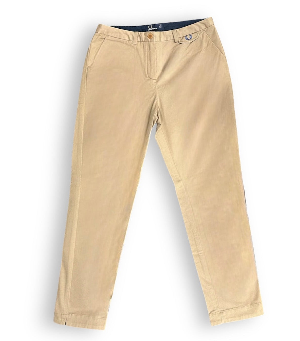 Fred Perry Women's Twill Chino Pants - Classic Slim Fit Casual Trousers for Work, Office & Everyday Wear