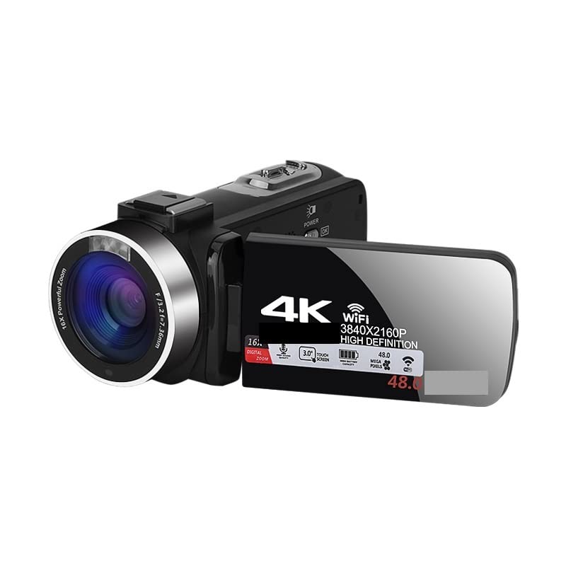 BODORME 4K UHD Video Camera - 18X Zoom Digital Camcorder with 128GB SD Card for Vlogging, Live Streaming & Outdoor Recording | Portable Webcam for YouTube, Travel & Blogging (Blue)