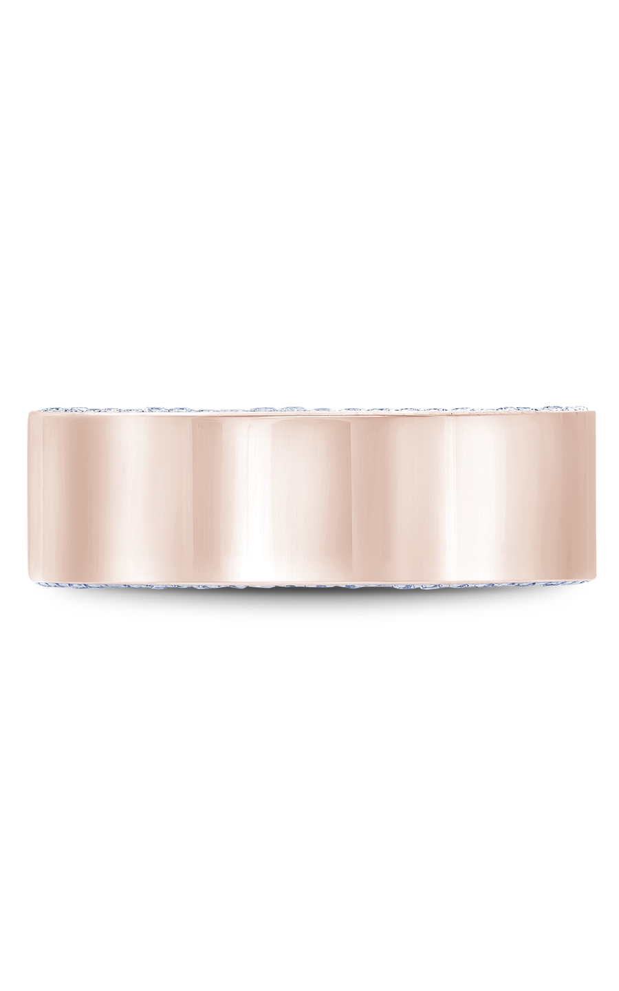 Bleu Royale Men's Wedding Band RYL 022RD75 - 14K Rose Gold Tungsten Ring for Men - Elegant & Durable Wedding Ring for Groom, Engagement, Anniversary Gift (Perfect for Formal Occasions & Everyday Wear)