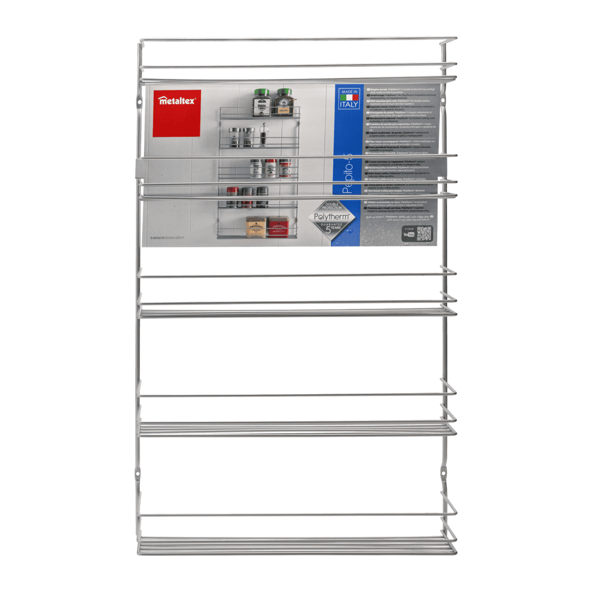 4 Tier Spice Rack Organizer - Space Saving Kitchen Storage for Spices, Jars & Seasonings - Perfect for Pantry, Countertop or Cabinet Organization
