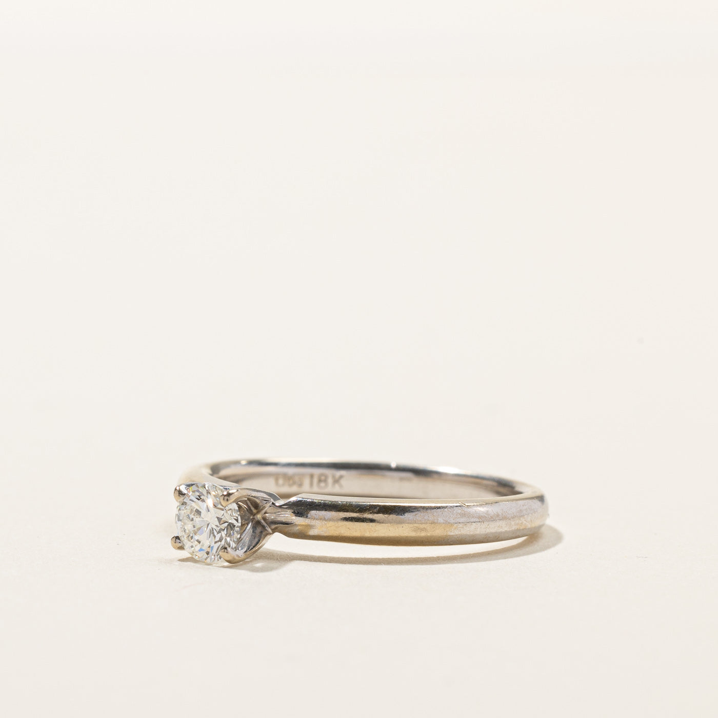 0.30ct Solitaire Diamond Engagement Ring - Size 6.75 | Round Cut Diamond Wedding Band for Women | Perfect for Proposals, Anniversaries & Special Occasions