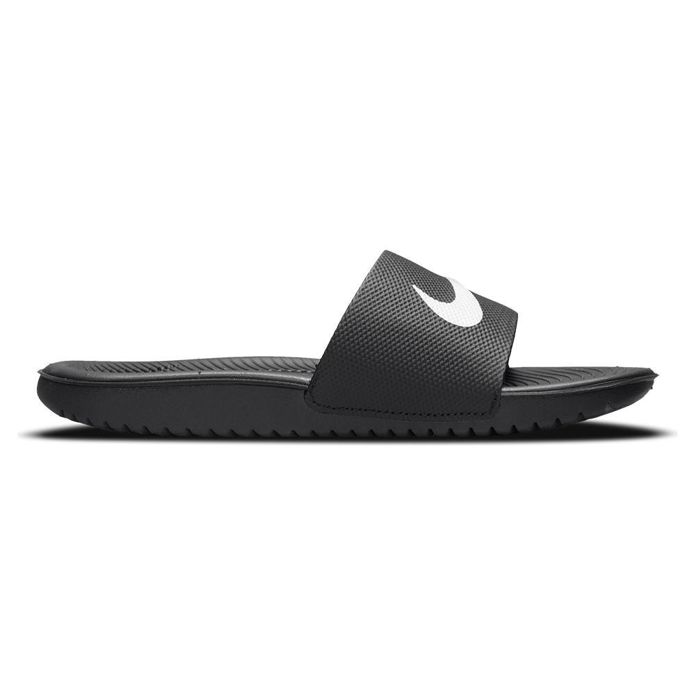 Juniors' Kawa Sports Slides - Black & White Athletic Sandals for Kids | Perfect for Beach, Pool & Casual Wear