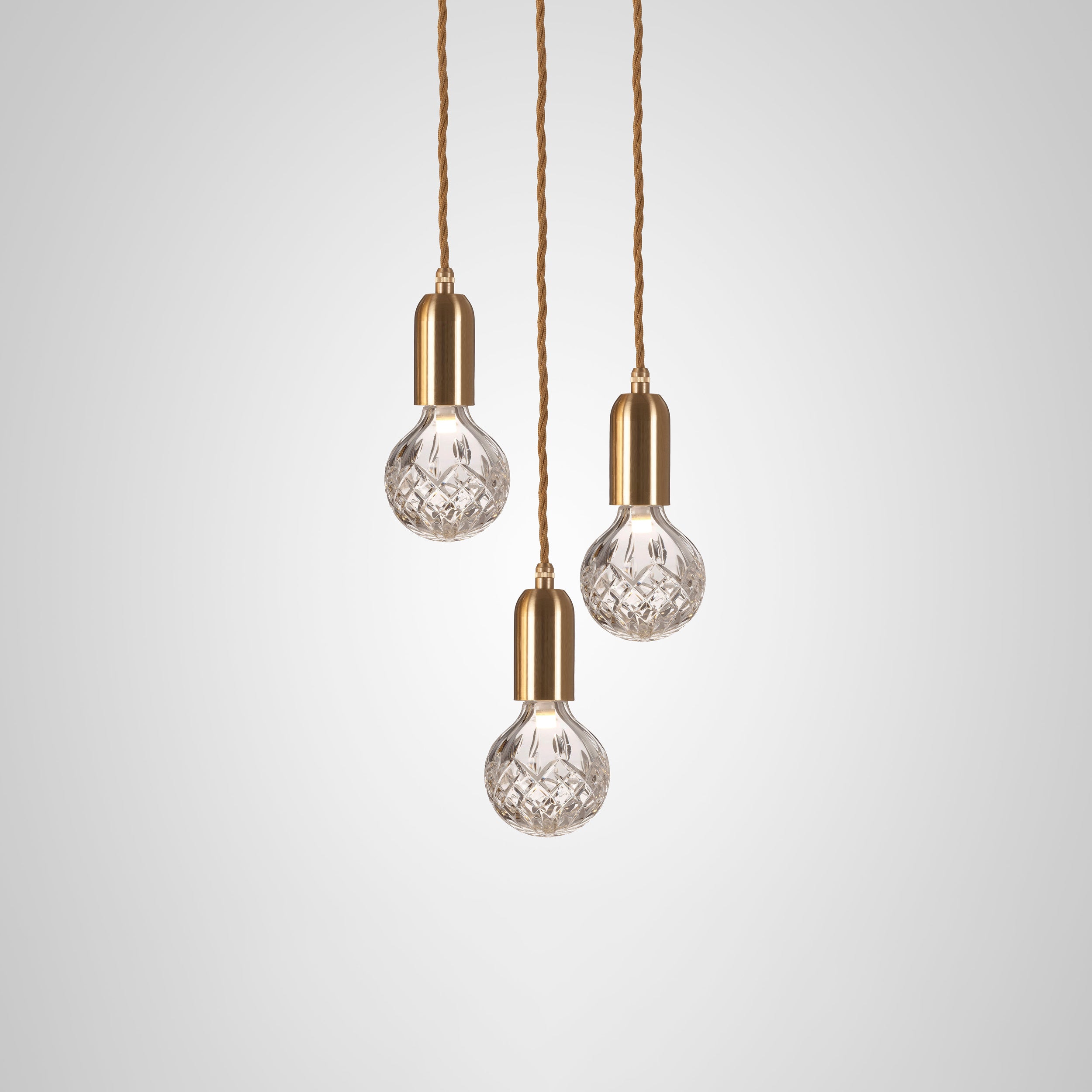 Crystal Bulb Pendant Light - Elegant Glass Ceiling Lighting Fixture for Dining Room, Kitchen Island & Bedroom Decor