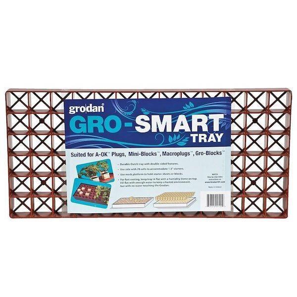 Grodan Gro Smart Tray Insert - Hydroponic Growing System for Indoor Plants | Perfect for Seed Starting, Microgreens & Herb Gardens
