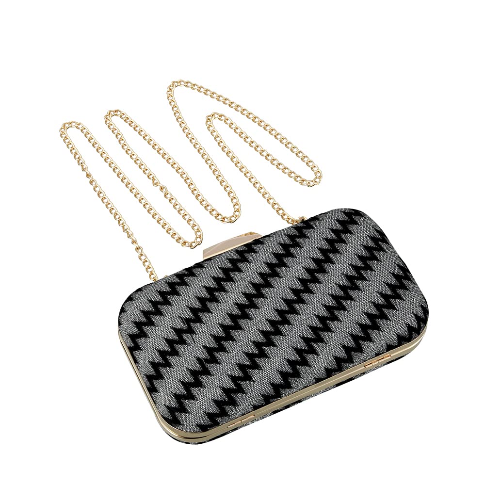 Elegant Gold Clutch Purse for Women - Wedding, Party, Prom Evening Bag with Crossbody & Shoulder Strap - Perfect for Bridal Events, Date Nights & Formal Occasions