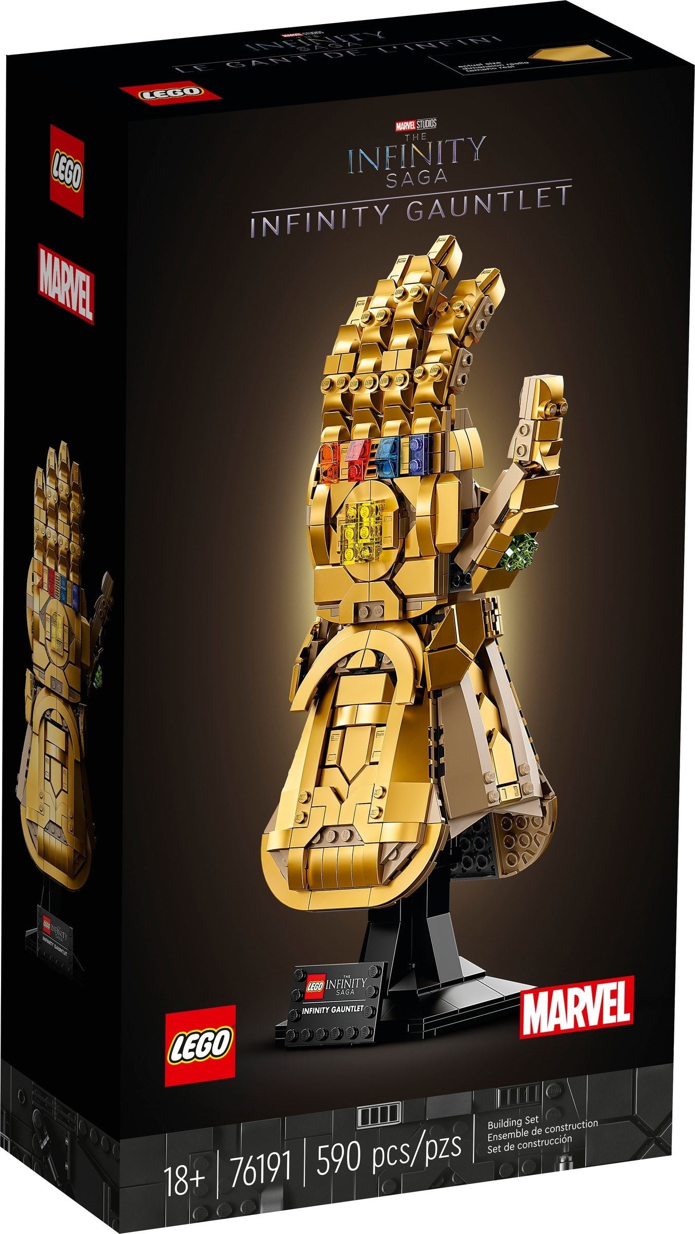 LEGO 76191 Infinity Gauntlet Building Kit - Marvel Avengers Collectible Model for Adults & Teens - Perfect for Display, Gifts & Marvel Fans - Home Office Decor & Superhero Collection Showcase