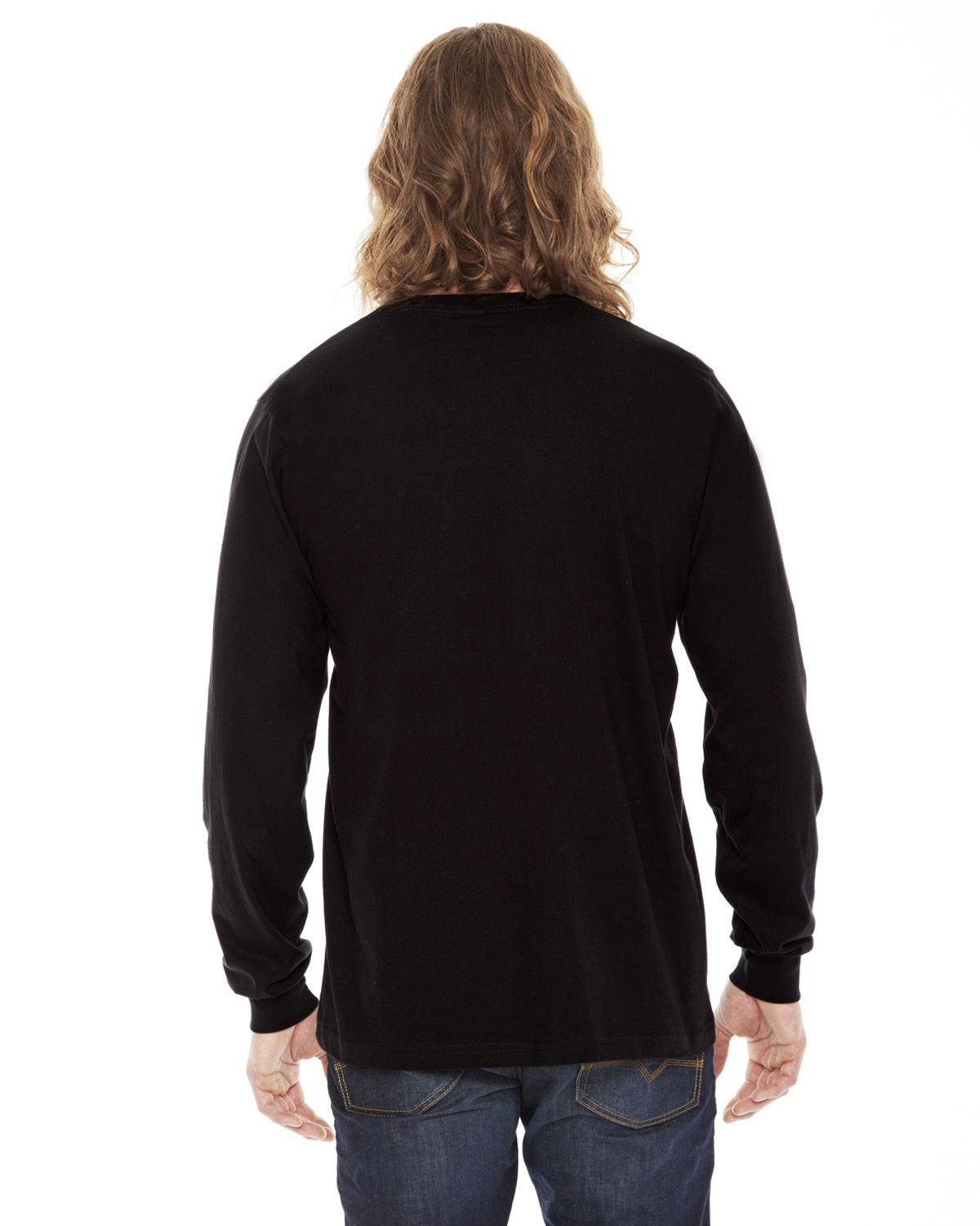 American Apparel 2007W Unisex Fine Jersey Long Sleeve T-Shirt | Soft Cotton Crewneck Top for Men & Women | Perfect for Casual Wear, Layering & Everyday Comfort