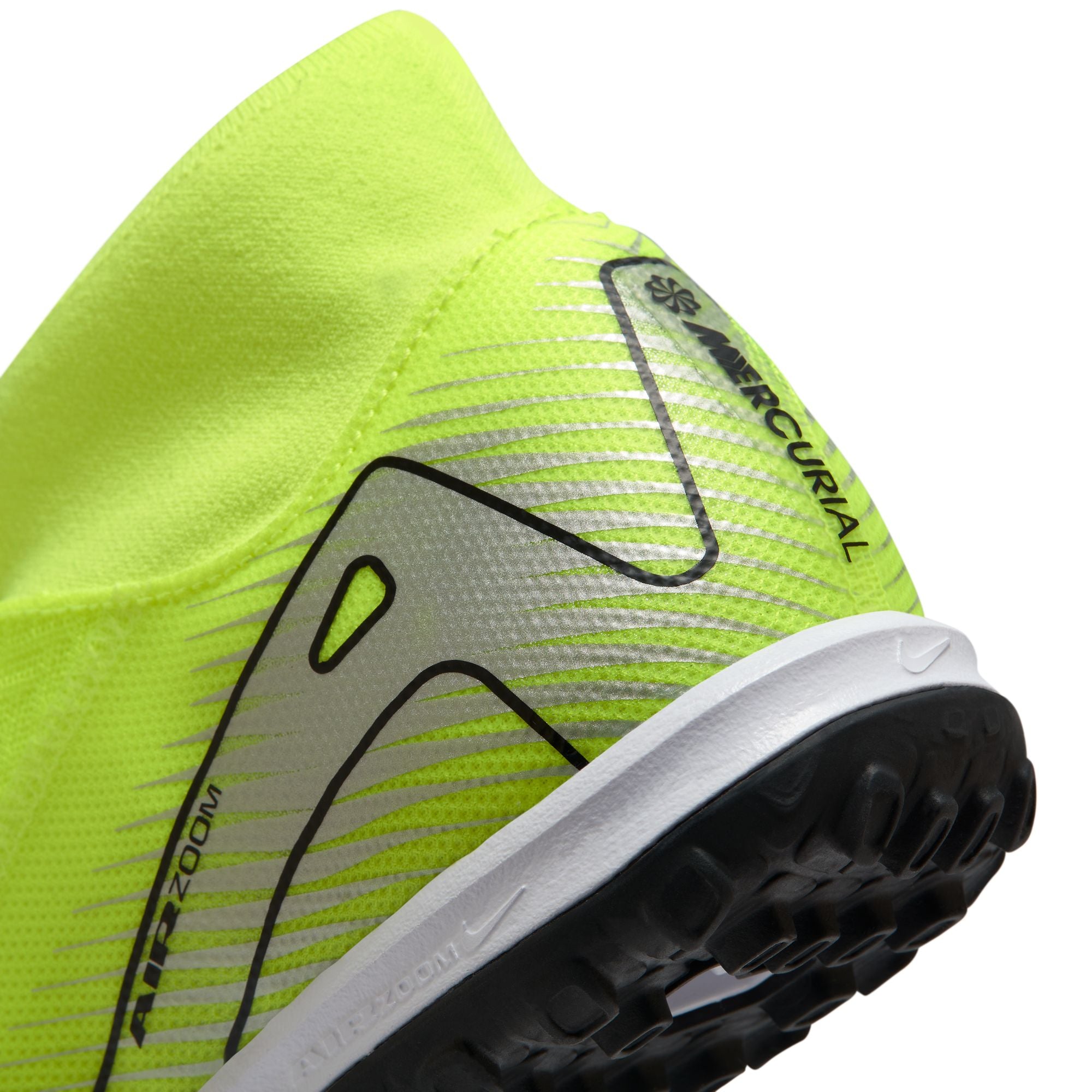 Nike Mercurial Superfly 10 Academy TF Turf Soccer Shoes for Men - Volt/Black Colorway - Perfect for Artificial Grass & Indoor Soccer Training