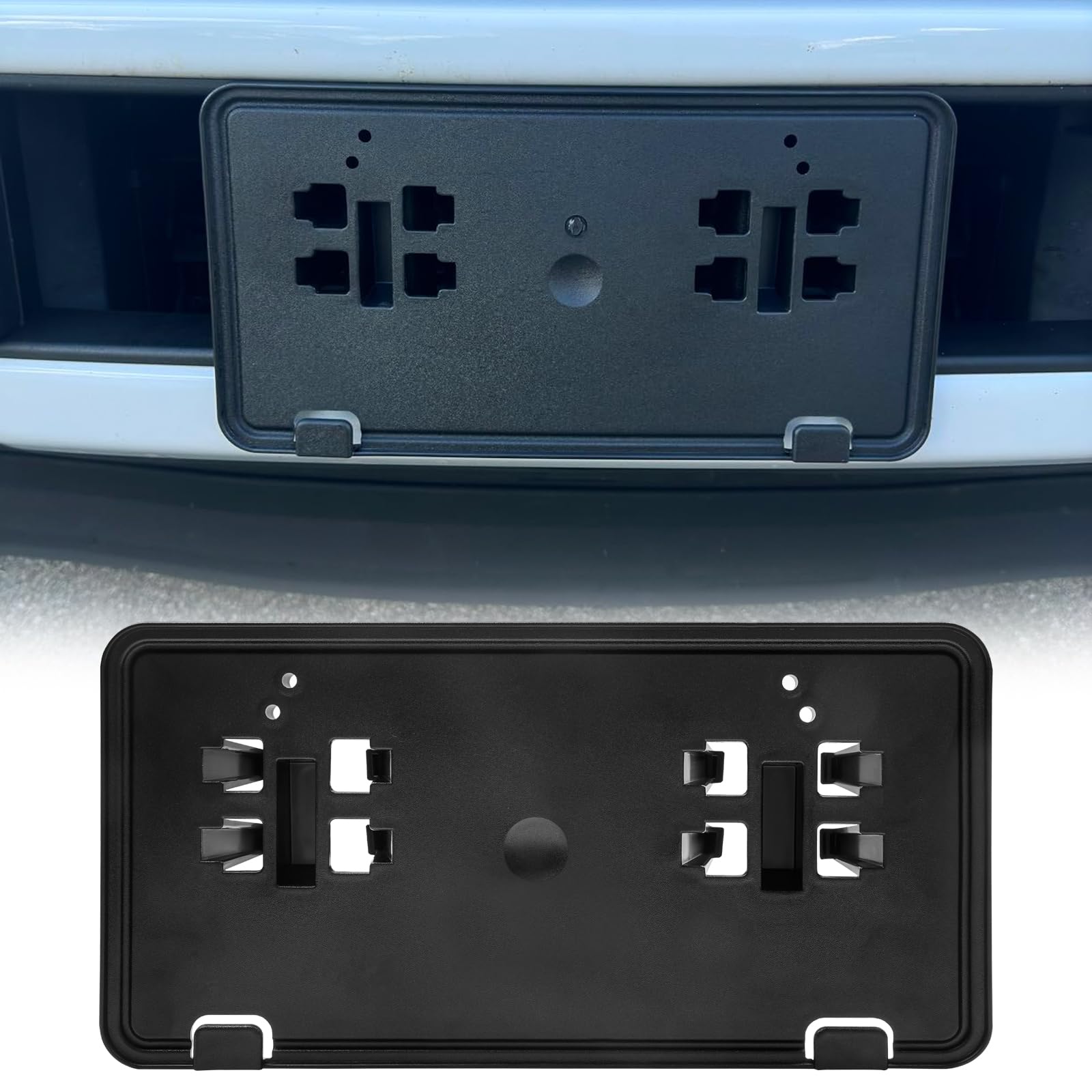 Ford F150 Front License Plate Mounting Kit - Compatible with 2018 2019 2020 Models | Durable License Plate Bracket Holder Replacement | Perfect for Street Legal Compliance & Custom Car Accessories (Pack of 1) | Ideal for Daily Driving & Vehicle Registration Requirements