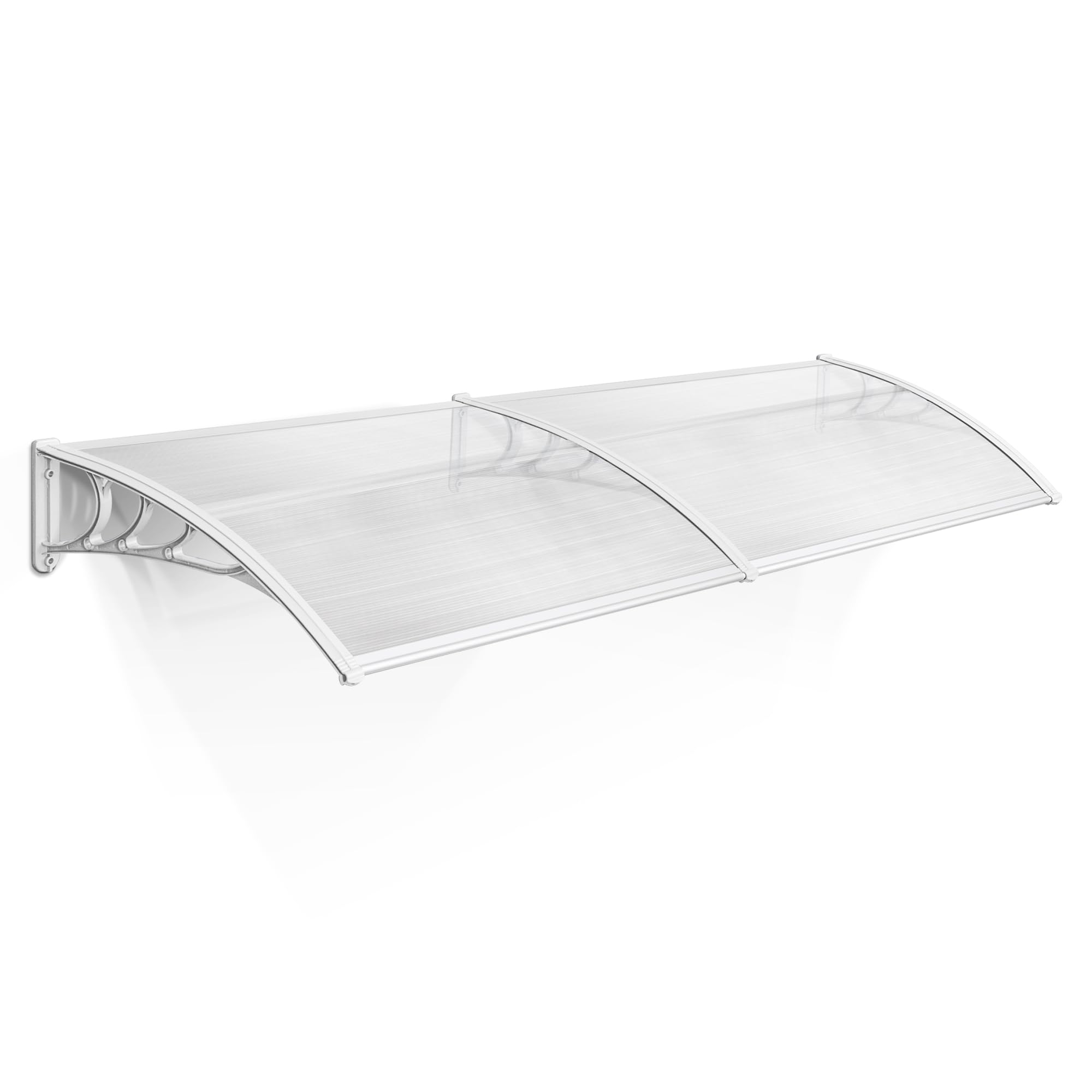 MCombo 39 x 78 Inch Polycarbonate Window Awning - Outdoor Patio Cover, Front Door Canopy, Garden Shade (40