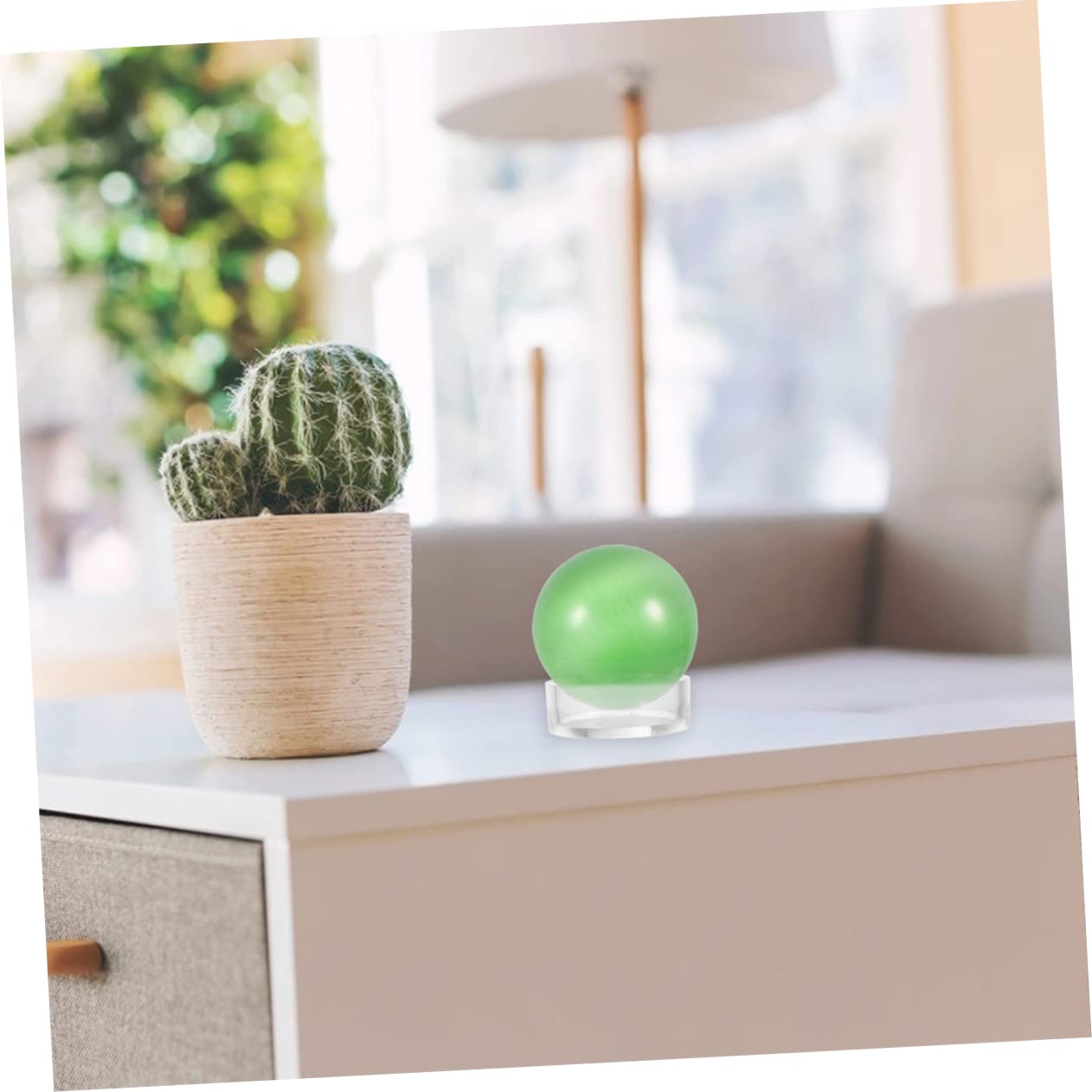 BESPORTBLE 16-Piece Jewelry Display Stand Set - Mini Globe & Crystal Acrylic Stands for Baseball, Golf & Collectibles - Perfect for Store Displays, Gift Packaging & Home Decor