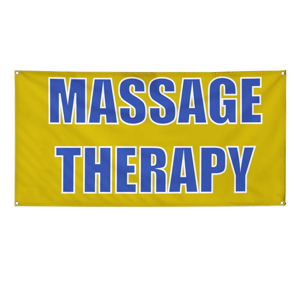 Custom Vinyl Banner for Massage Therapy & Business Advertising - Weatherproof Outdoor Yard Signs with 8 Grommets (48x96 Inches) - Perfect for Storefronts, Events & Trade Shows