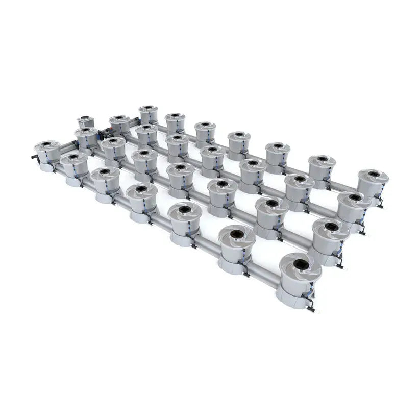 Alien Hydroponics V System DWC - 28 Pot 4 Row Hydroponic Growing System for Indoor Plants | Perfect for Home Gardening, Greenhouse Cultivation, and Commercial Hydroponic Farms