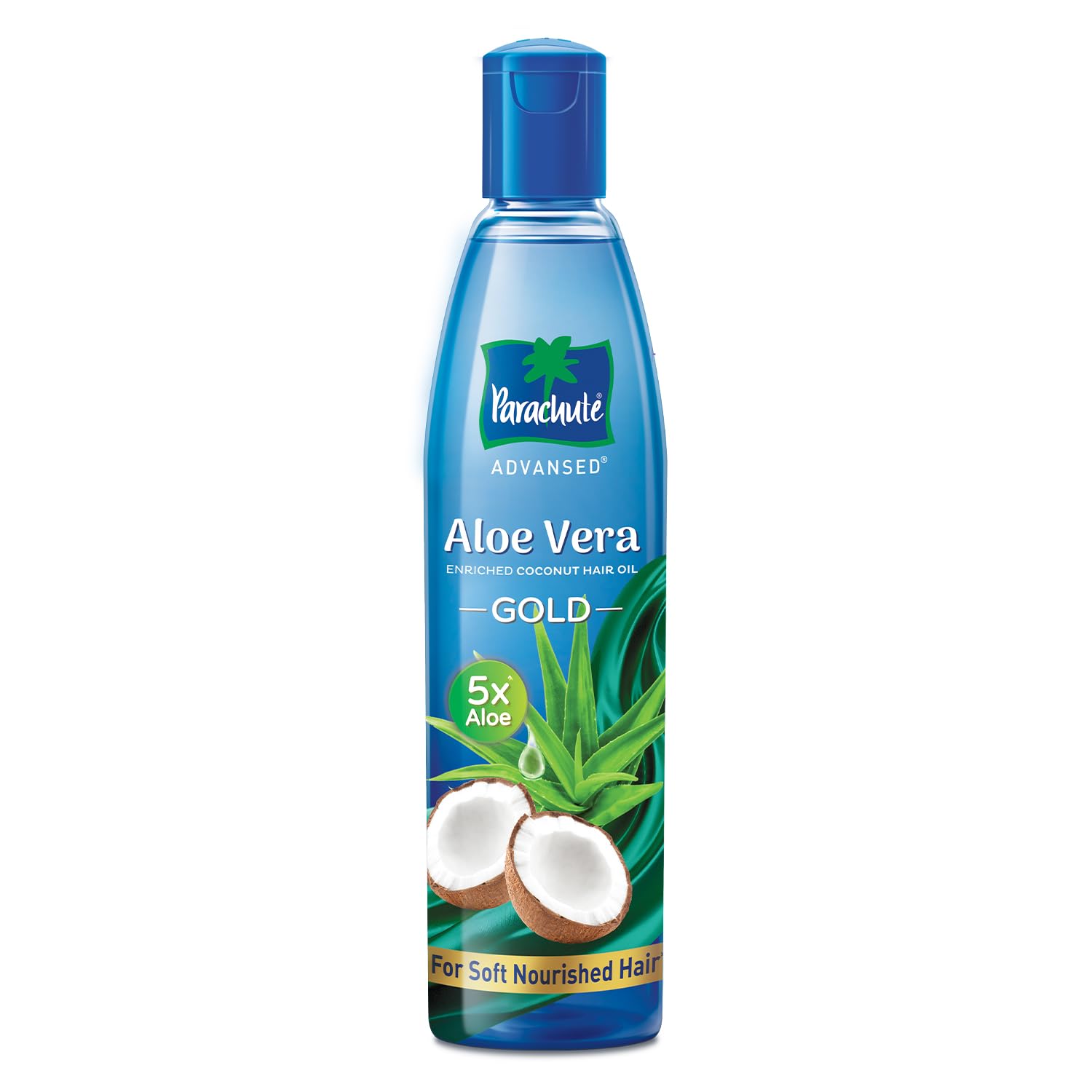 Parachute Advanced Aloe Vera Enriched Coconut Hair Oil with 5X Aloe Vera Extract | 400ml Deep Conditioning Treatment for Super Soft, Shiny Hair | Perfect for Dry, Damaged Hair Care & Scalp Nourishment | Great for Daily Use, Hair Massage & Styling