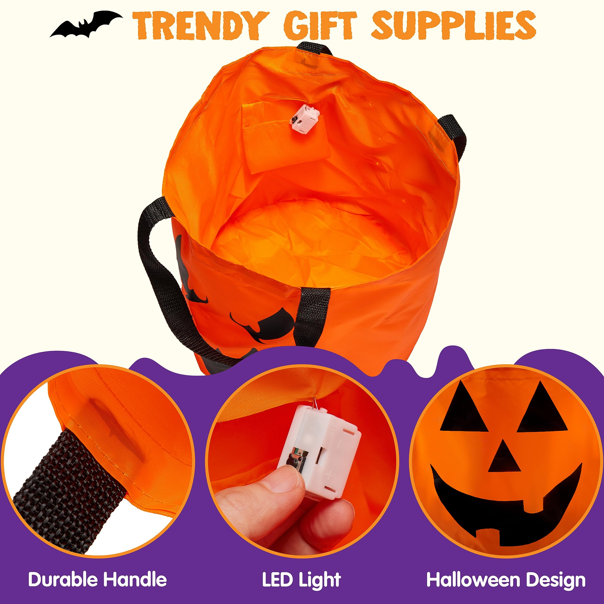 JOYIN 2 Pack Halloween Trick or Treat Bags - 10