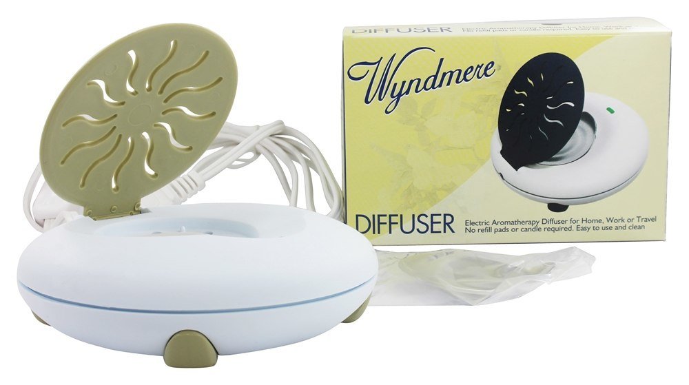 Wyndmere Naturals Sand Electric Diffuser - Aromatherapy Essential Oil Diffuser for Home, Office & Spa - 1 Pack (White) | Relaxing & Stress Relief with Natural Scents