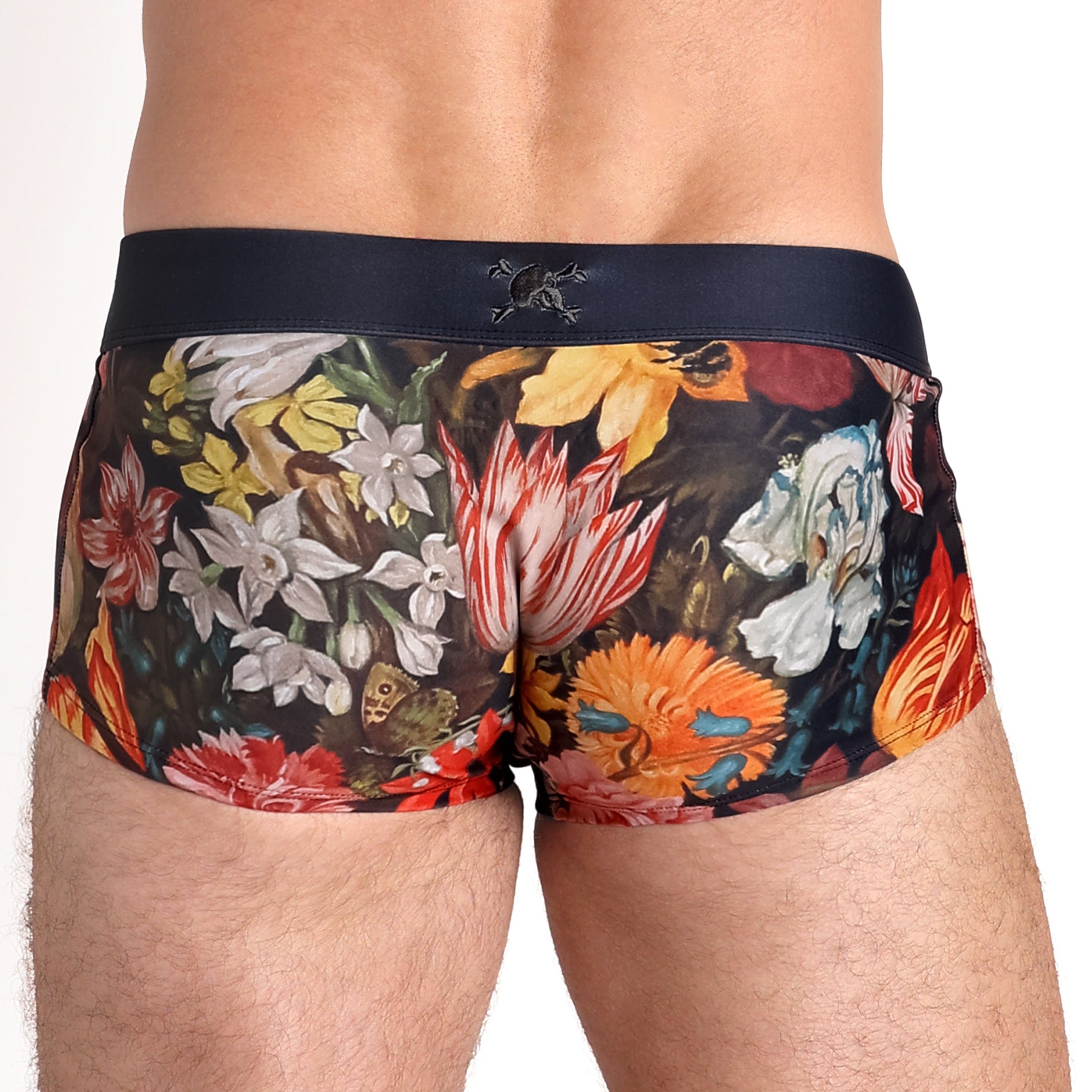 Floral Print Swim Trunks for Men - Quick Dry Beach Shorts with Pockets - Perfect for Swimming, Surfing, and Summer Vacations