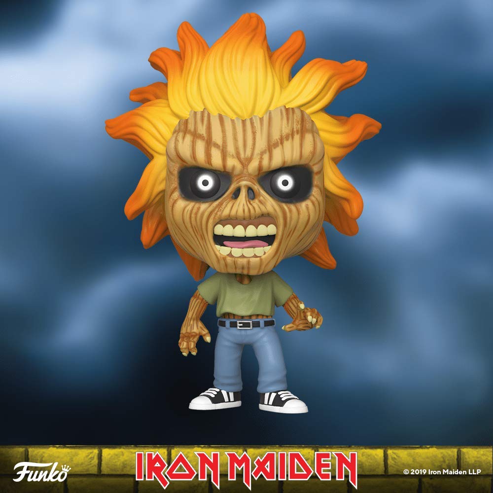 Funko Pop! Rocks: Iron Maiden Eddie Action Figure - Collectible Vinyl Pop Music Merchandise for Fans | Perfect for Display, Gifts, and Music Memorabilia Collections