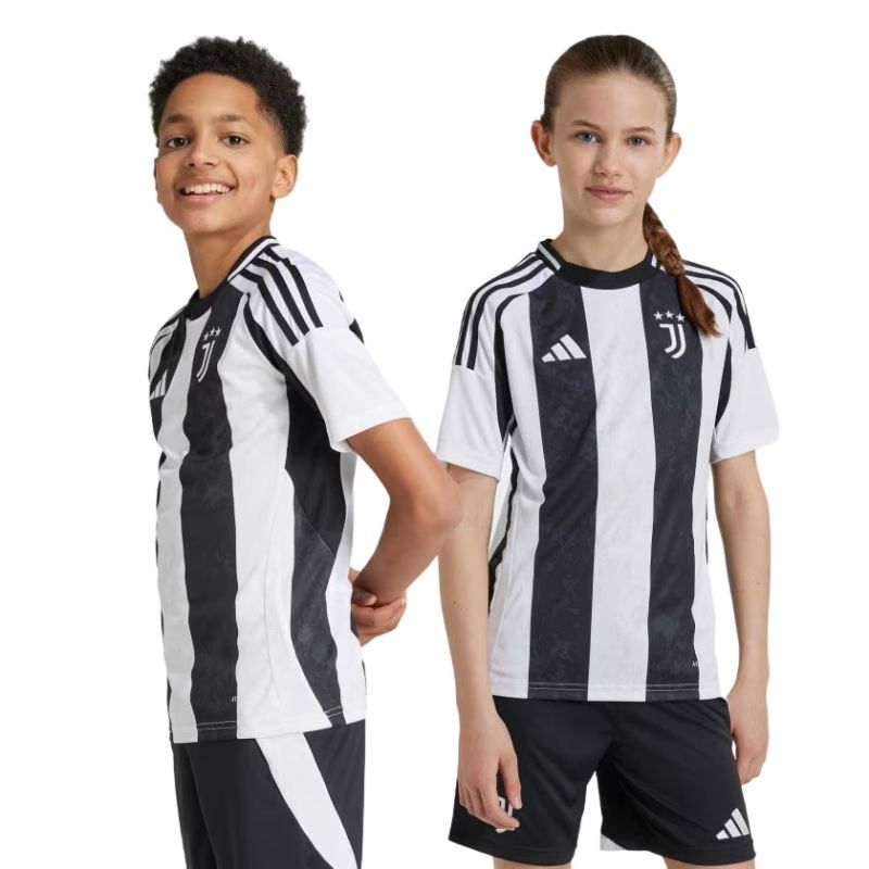 Adidas Juventus 24/25 Home Kids Soccer Jersey - Official Football Shirt for Boys & Girls - Perfect for Match Day, Training & Fan Support