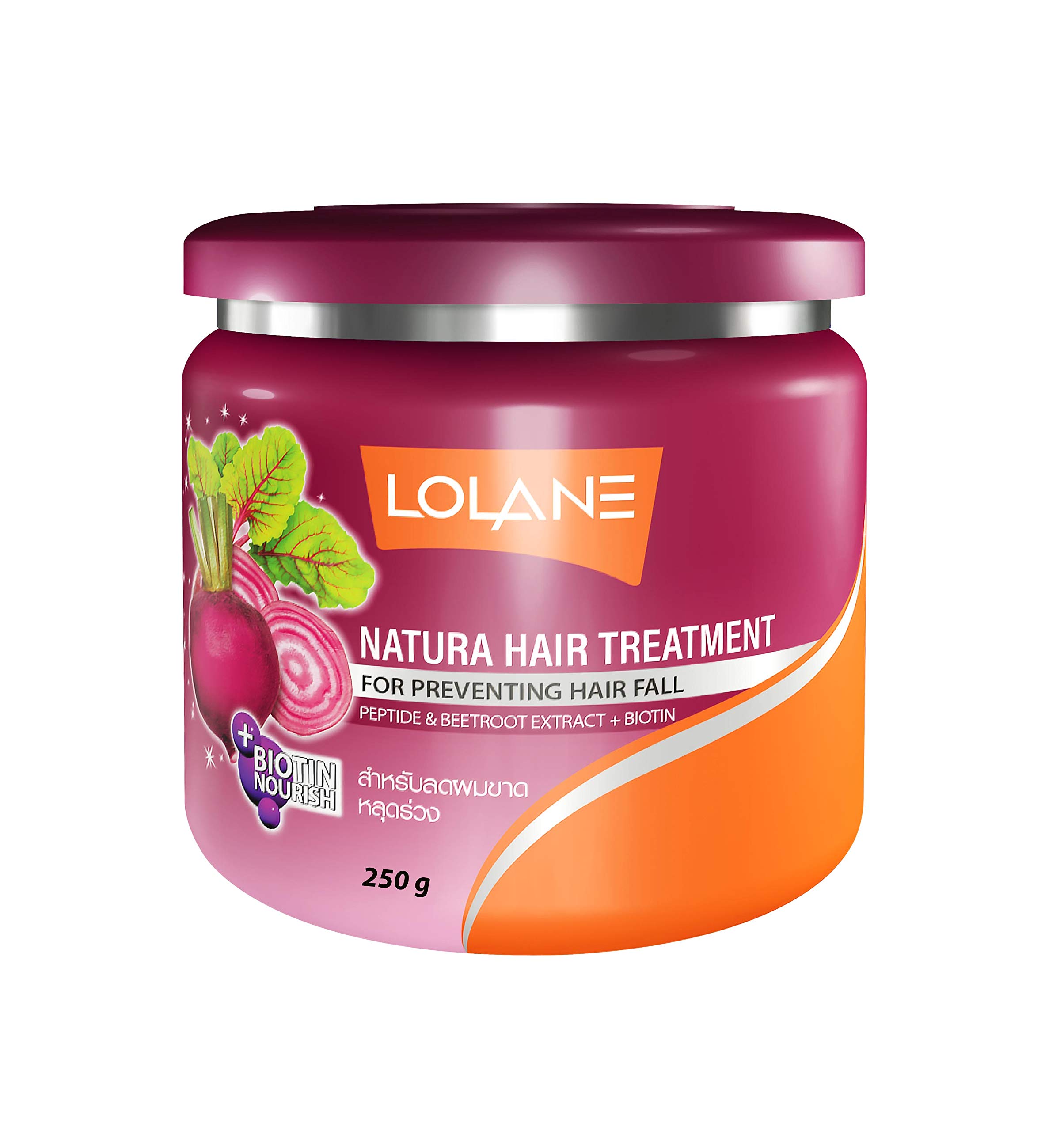 Lolane Natura Hair Treatment for Hair Fall Prevention - Strengthens & Nourishes Hair for Thicker, Healthier Locks - Perfect for Daily Use & Damaged Hair Repair